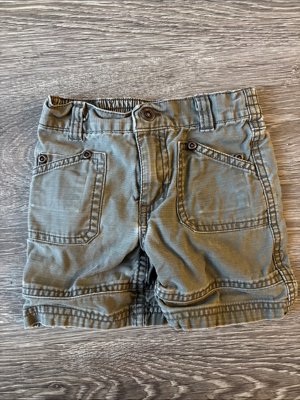 Cherokee Olive Green Cargo Pocket Baby Shorts